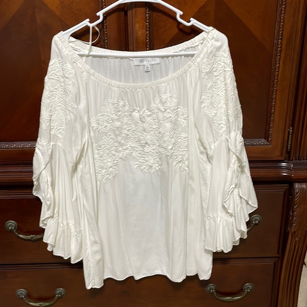 Fever Size Large White/Off White Blouse
